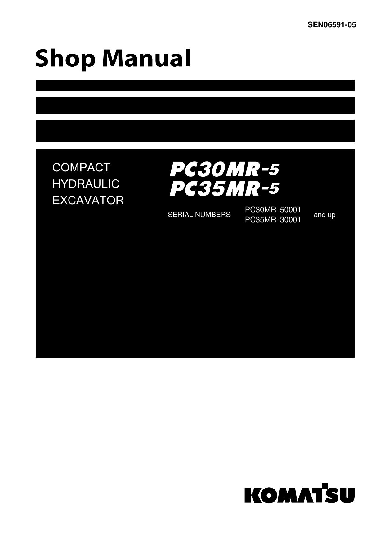 PC30MR-5 PC35MR-5 Shop Manual